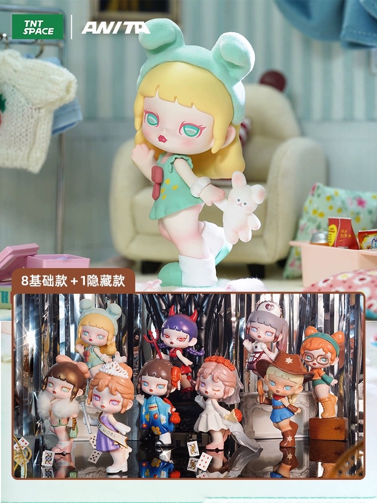 正版安妮塔anita二代盲盒正品shining star乱世佳人选美小姐手办