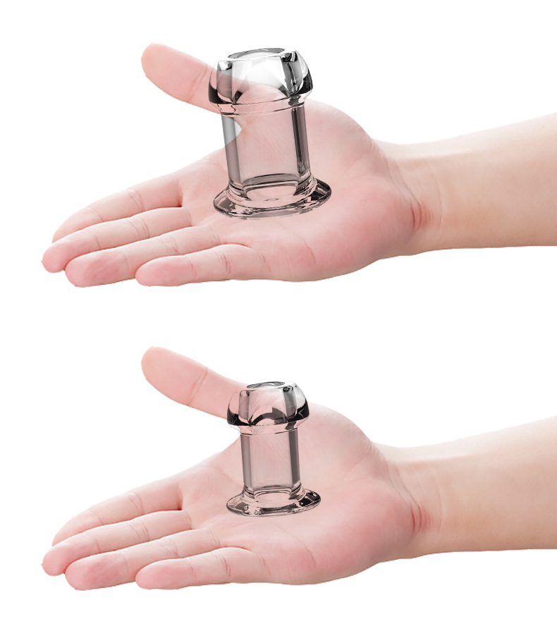 新款透明中空肛塞后庭扩张器男女用菊花窥视阴肛灌肠冲洗情趣用品