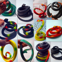 新款超大号仿真软胶大蛇 140CM高仿大蛇沙漠眼镜王蛇蟒蛇模型玩具