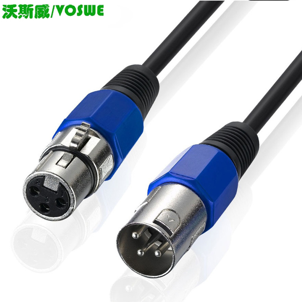 卡农线公对母音频线专业延长线平衡卡侬纯铜电容接头调音台功能