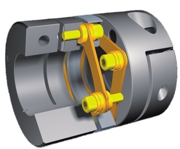 高扭转刚度钢膜片碳纤维弹性体无背隙安全联轴器麦尔robads