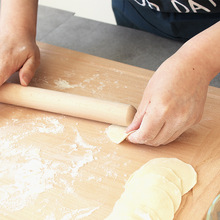 批发实木榉木饺子皮擀面杖家用擀面皮杆擀棒滚轴家用木制套装压面