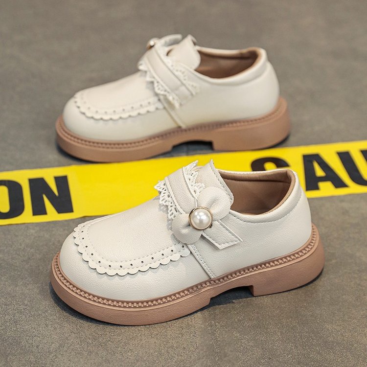 女童小皮鞋2024春季新款小女孩鞋子软皮单鞋公主鞋软底中大童皮鞋