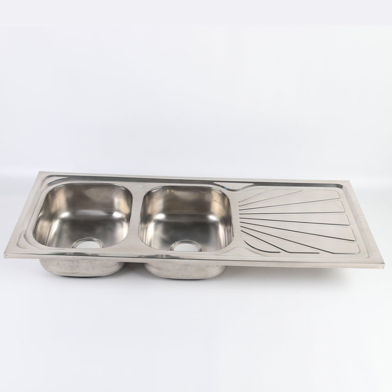 Foreign Trade Band Plate Kitchen Sink Stainless Steel (Polished) Washing Basin Stainless Steel Hand Sink One Piece Dropshipping