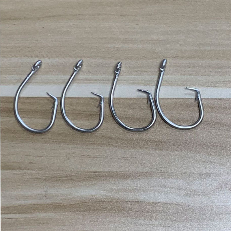 鹰嘴钩金枪鱼钩钩鲨鱼钩大物钩海钓钩不锈钢钩大号鱼钩拖钓钩渔具