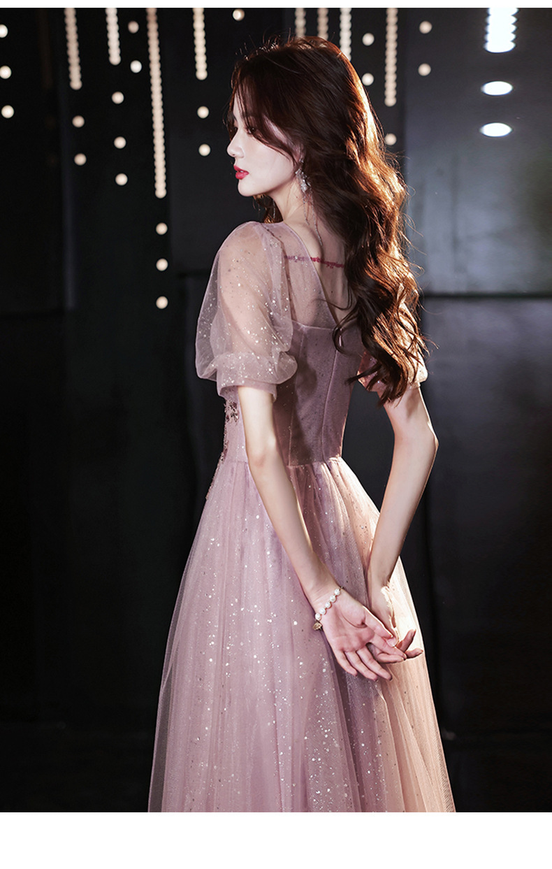 高端晚礼服女宴会气质轻奢小众高级感年会艺考主持公主裙加工定制