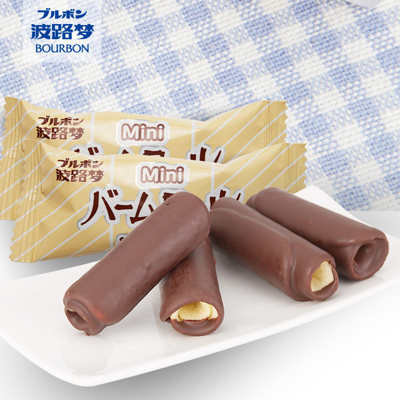 波路梦迷你蛋糕卷70g草莓牛奶味巧克力西式糕点心小吃零食批发