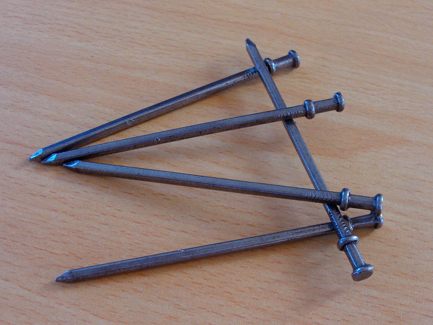 厂家批发定制 抛光表面方杆双头钉 双帽钉 双帽铁钉 建材钉