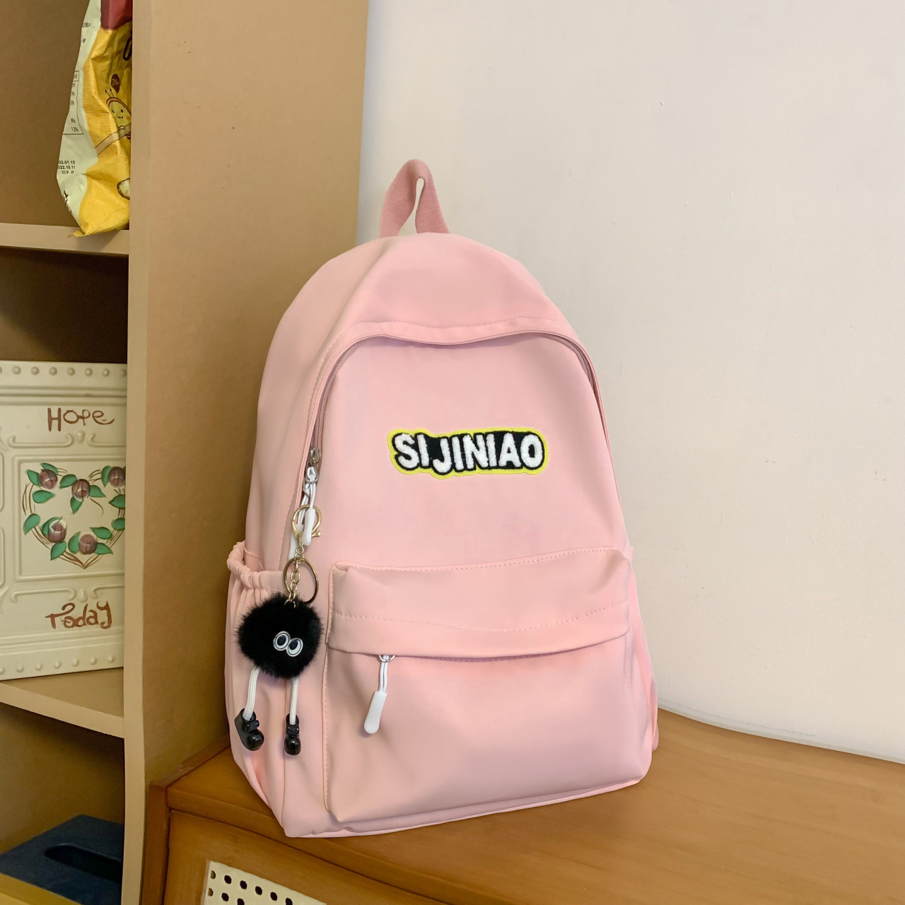 Female High School Student Korean Style Ins Backpack Retro Easy Matching Minority Simple Large Capacity Junior High School College Students Schoolbag