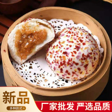 广式七彩金丝燕麦包批发早餐早点速冻食品儿童营养包子燕麦包子