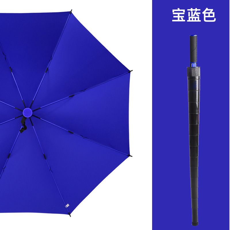 [with Waterproof Cover] Colorful Fiber Bone Large Golf Umbrella Business Thickening Vinyl VIP Umbrella Long Handle Umbrella