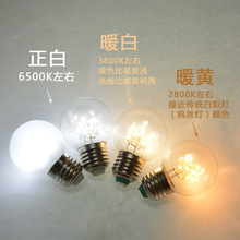 LED灯泡节能家用E27螺口1W小夜灯0.5钨丝吊灯落地灯2瓦台灯灯泡