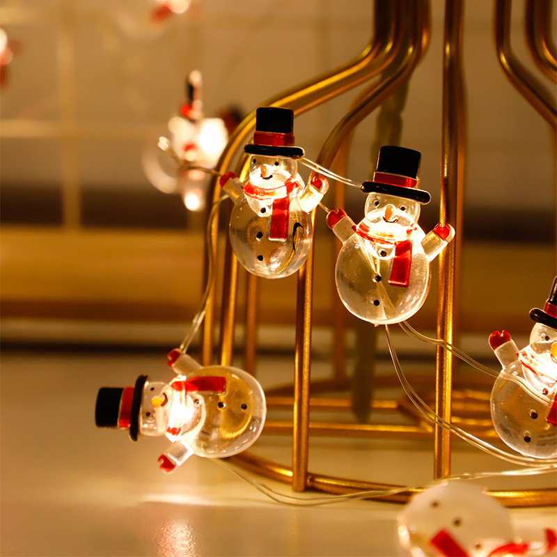 Wholesale Led Santa Claus Lighting Chain Battery Box USB Santa Claus Decorative Lamp Snowman Christmas Tree Ornamental Festoon Lamp