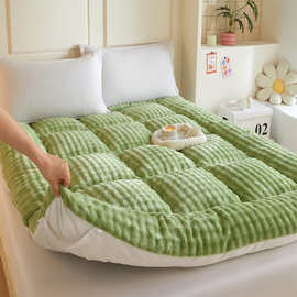 厂家供应兔兔绒亲肤磨毛羽丝棉床垫学生宿舍家用单双人床垫软垫子