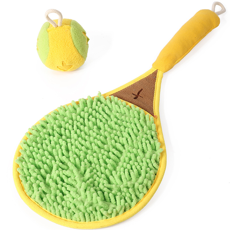 Pet Dog Tennis Rackets Toy New Puzzle Play Interactive Food Hiding Decompression Play Training Smell Pad Four Seasons