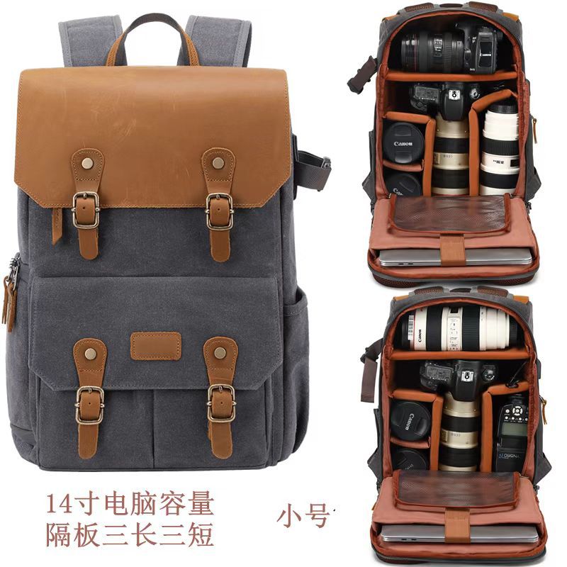 New Backpack Camera Bag Anti-Theft Camera Bag Interchangeable Lens Digital Camera Backpack Large Capacity Anti-Collision Wear-Resistant Uav Package