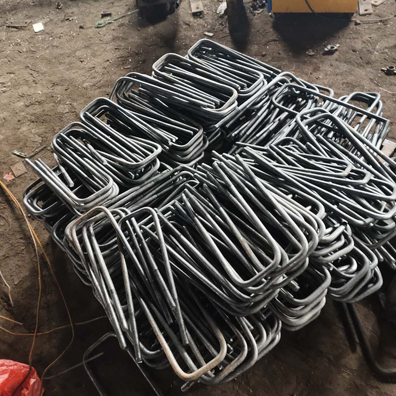 u型螺栓 预埋件厂家供应抱箍卡扣u型丝螺栓悬挑架预埋件u型丝螺丝