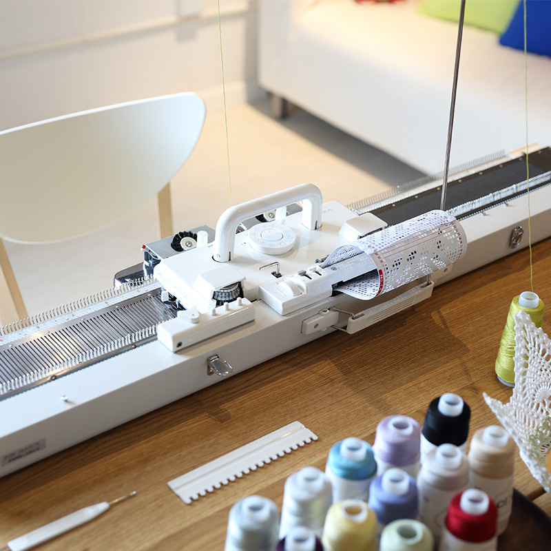 sk280手工毛衣编织机家用日本小型中粗线diy织毛衣机器全自动