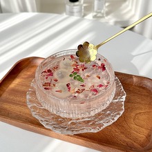 餐厅玻璃甜品碗碟套装糖水雪糕酸奶碗燕窝小吃碗绵绵冰碗精致