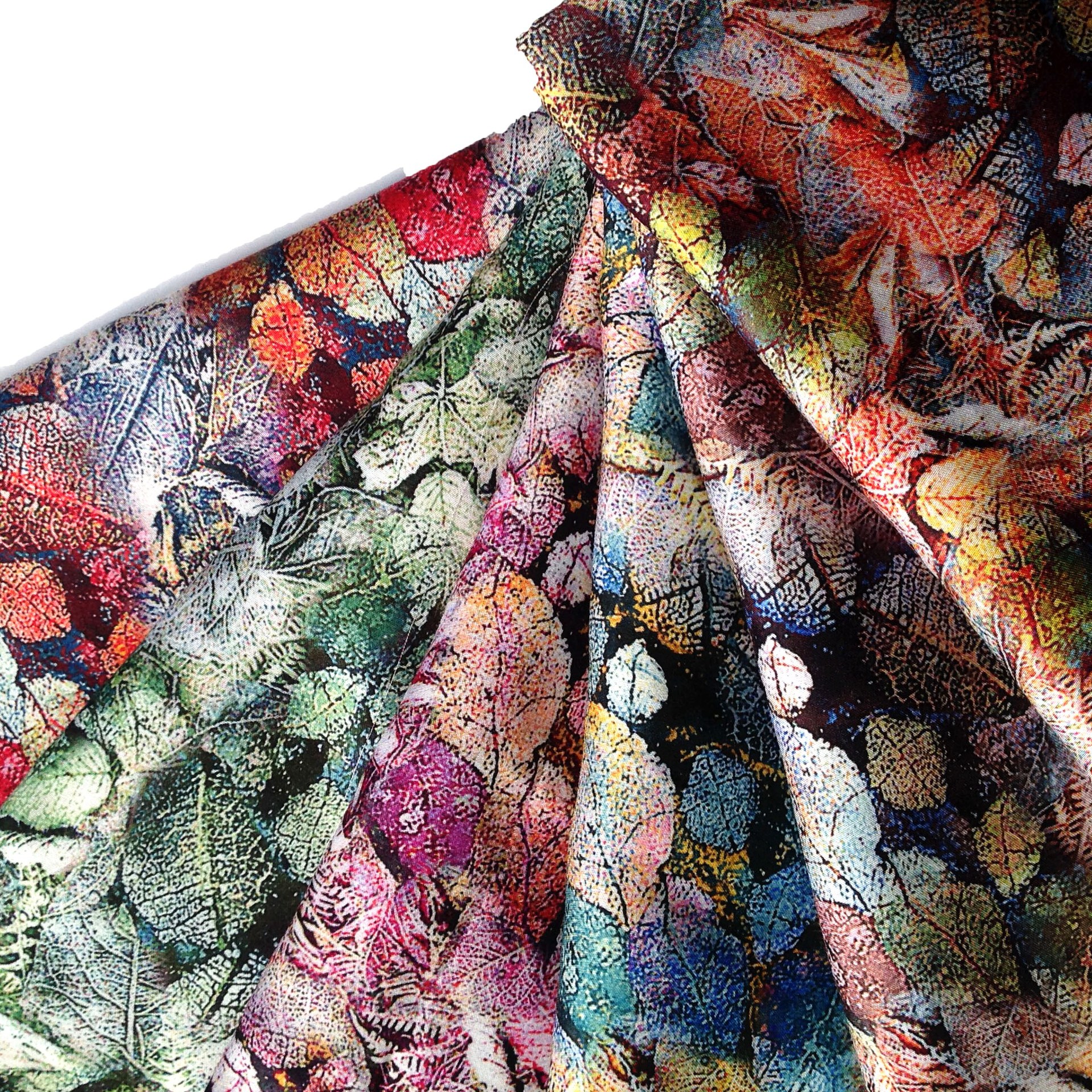 60支人造棉贡缎人棉rayon数码印花 无弹梭织夏季连衣裙,套装面料