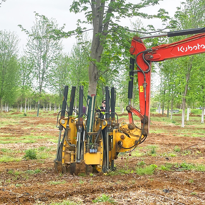 新型液压移树机 园林四瓣式挖树机 小型挖掘起树机铲树机