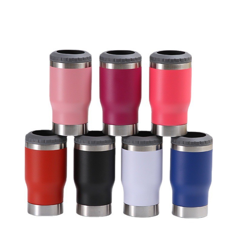 14Oz Stainless Steel Cooling Tank Double-Layer Vacuum Cooling Coke Can Multi-Purpose Beer Vacuum Cup Wholesale