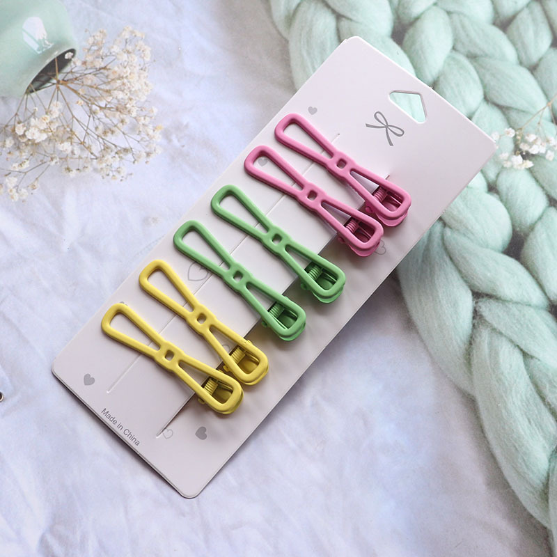 Candy Color Hair Clip Girl Side Clip Duckbill Clip Internet Celebrity Hair Clip Bang Clip Hair Clip Headdress Hair Accessories Set