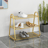 simple and easy Iron art shoe rack Doorway Storage Artifact Shoe cabinet space household introduction Stratified A partition small-scale Display rack