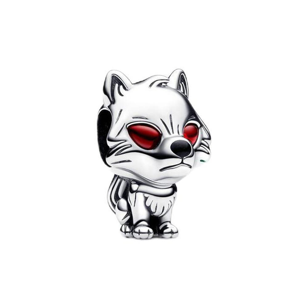 跨境热销潘爷多拉新款冰原狼白灵动物吊坠串珠饰品礼物diy散珠