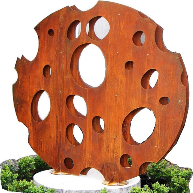 热品耐候钢造型定制热轧合金锈钢板景观景墙雕塑加工耐候钢板切割