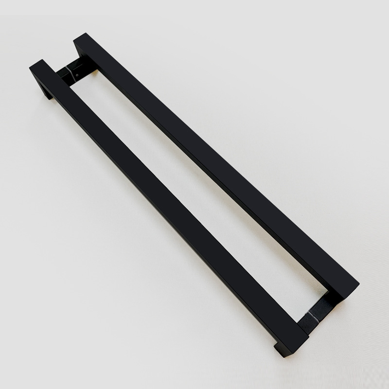 加厚不锈钢大门拉手雅黑玻璃门拉手木门扶手现代简约轻奢推门把手