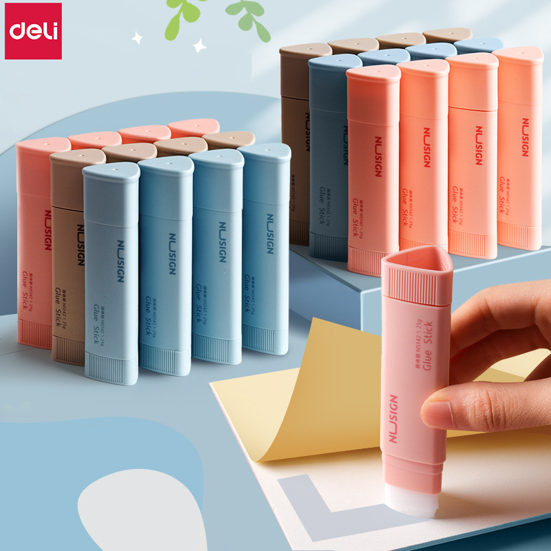 得力固体胶三角形胶棒学生用强力小学生儿童手工胶水办公文具批发