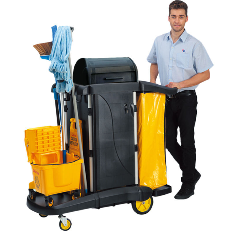 超宝d-011-2多用途清洁手推车酒店客房服务收纳车清扫卫生垃圾车