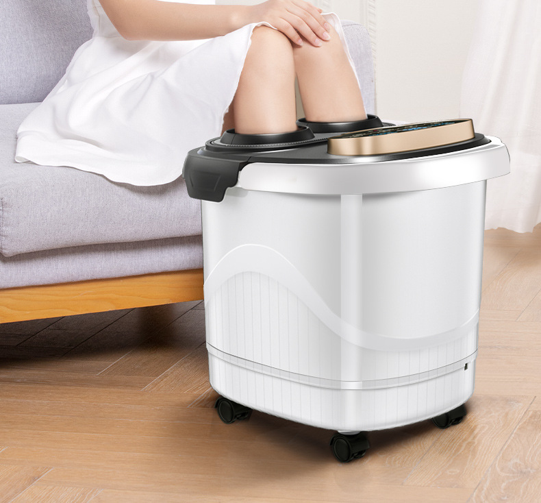 适用于奥克斯足浴盆电动按摩加热洗脚盆全自动恒温泡脚桶神器深桶