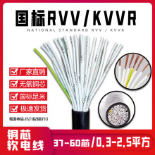 多芯RVV信号线363840454860芯0.50.751.5平方控制软电缆多股纯铜