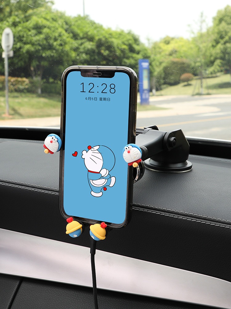 2021新款汽车用手机架车载手机支架导航专用车内吸盘式支驾网红女