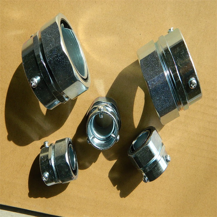 供应金属卡套式软管接头三柱顶丝管接头福莱通品牌