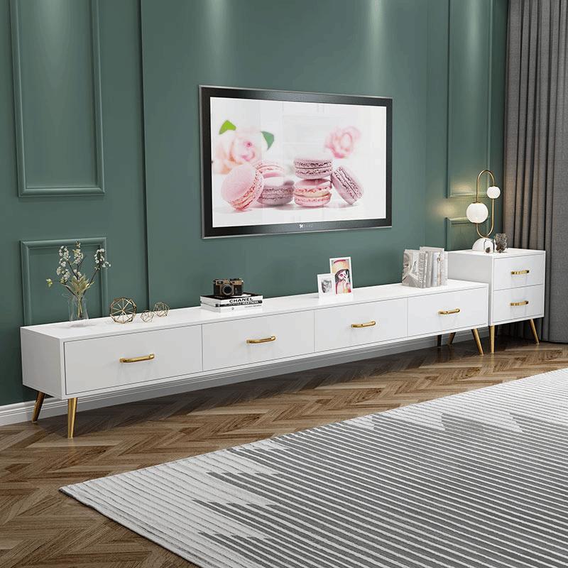 电视柜北欧风现代简约轻奢茶几组合客厅简易家用小户型地柜