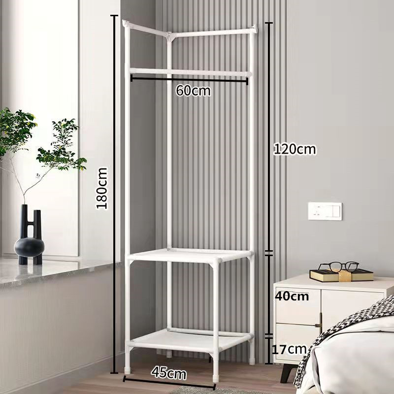 Corner Multi-Functional Organizing Rack Shoes Clothes Rack Coat Rack Assembly Removable Home Dormitory Corner Rack