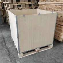青岛加工钢带木箱厂家批量生产各尺寸定制钢边箱批发价