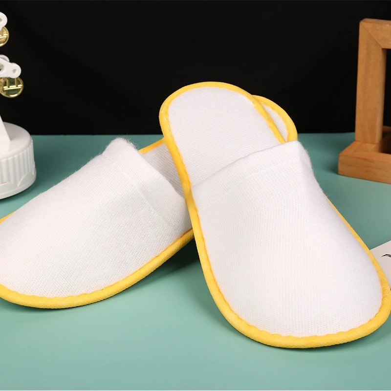 Disposable Slippers Guest Slippers for Hotel B & B, Non-Slip Plush Wholesale for Home Travel