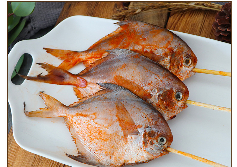 绿安兴鲳鱼串户外烧烤食材10串bbq聚餐烤鱼串商用半成品烤肉大串