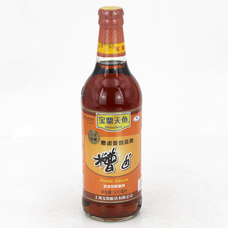 宝鼎瓶装香糟卤500毫升辣味糟卤上海糟卤毛豆猪蹄凤爪浸制调味汁