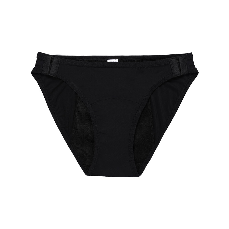 Plus Size Four-Layer Side Leakage Prevention Menstrual Panties Female Cotton Crotch Thickened and Breathable Mid Waist Free Double Hook Buckle Menstrual Period Aunt