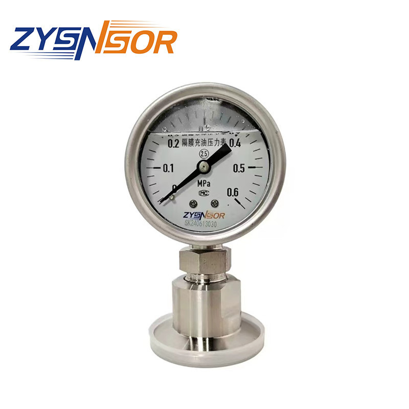 zysnsor全钢耐震压力表 表径60mm 0-0.6mpa 50.