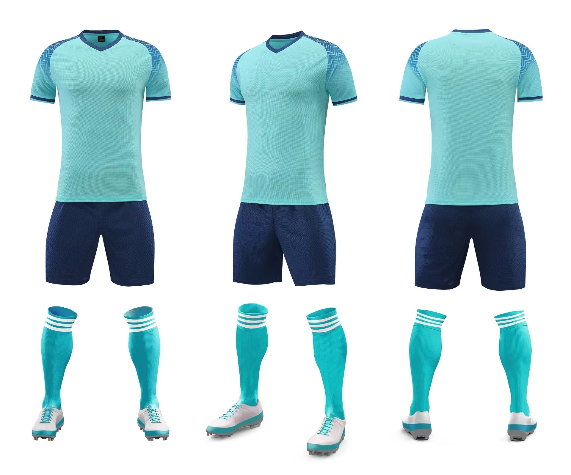 厂家直销村超足球服套装男印字训练运动比赛儿童队服羽毛球服印号