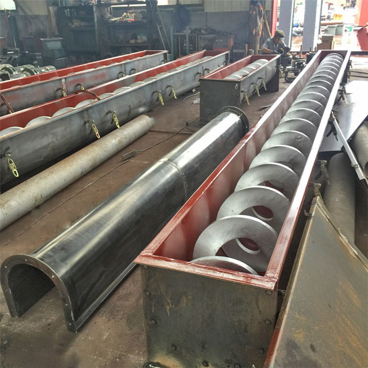 无轴螺旋输送机 垃圾焚烧螺旋给料机 wls320螺旋绞龙送料机中运