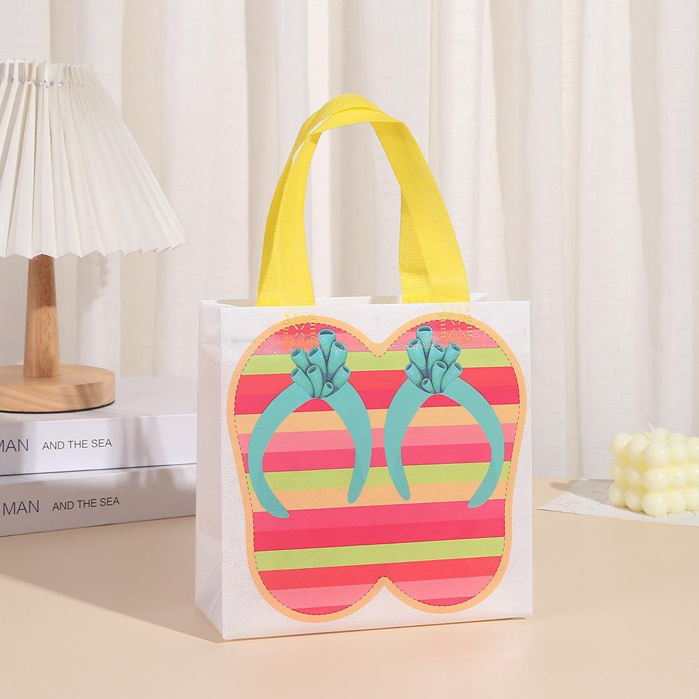 Non-Woven Bag Slippers Beach Waterproof Tote Bag Birthday Gift Gift Bag Wholesale