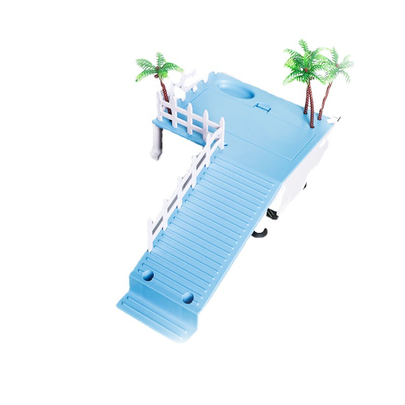 乌龟晒台晒背台爬台浮岛石头大造景晒龟台爬梯龟爬宠躲避洞穴批发