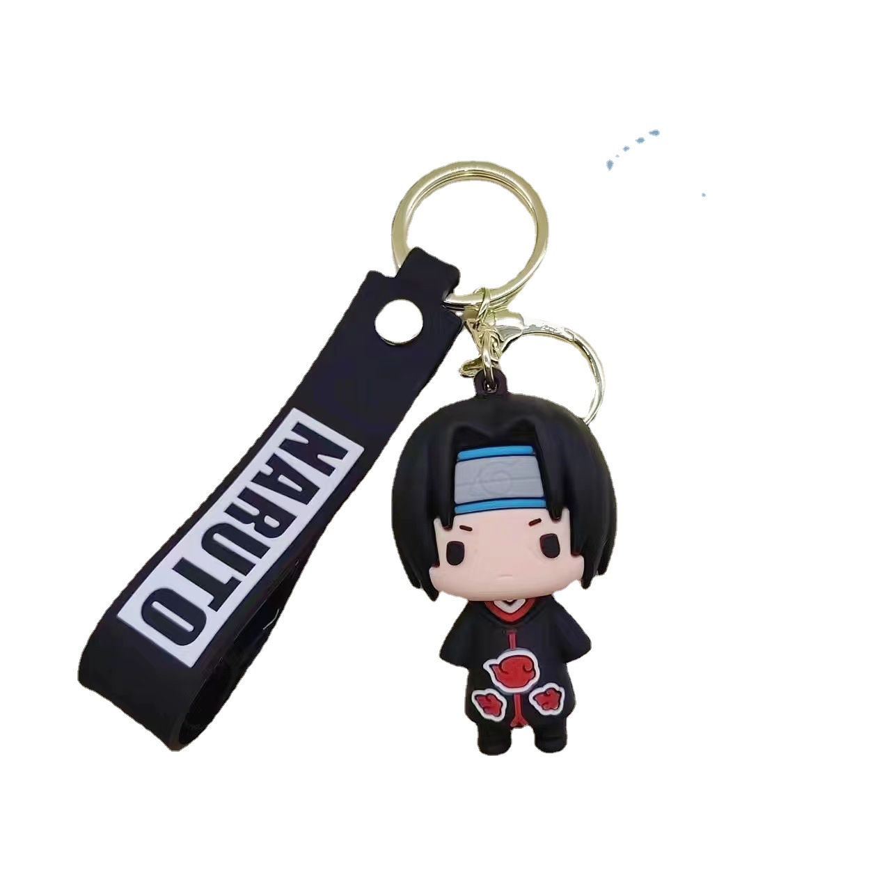 Cartoon Anime Q Version Naruto Second Generation Silicone Doll Keychain Pendant Lover's Bag Car Pendant Gift